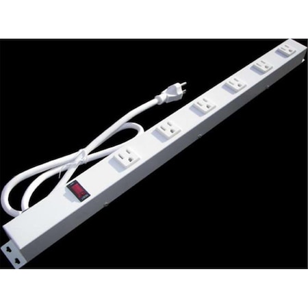 X1 Power Strip, Surge, SJT, 5-15R, 5-15P, 6 ft., White EPS-2066W1